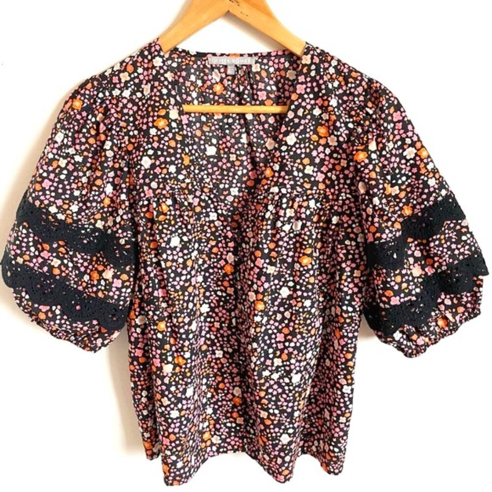 Floral Puff Sleeve Blouse